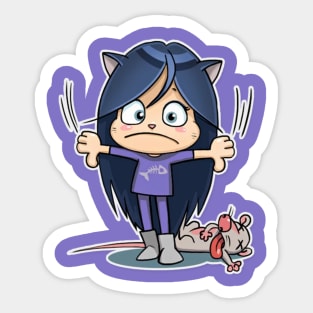 Kitty The Witch DisLike Sticker